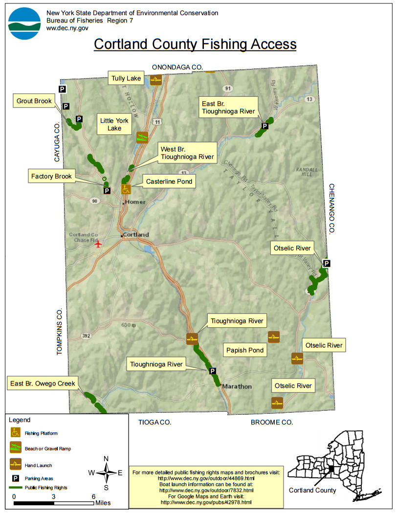 Cortland County Fishing Access