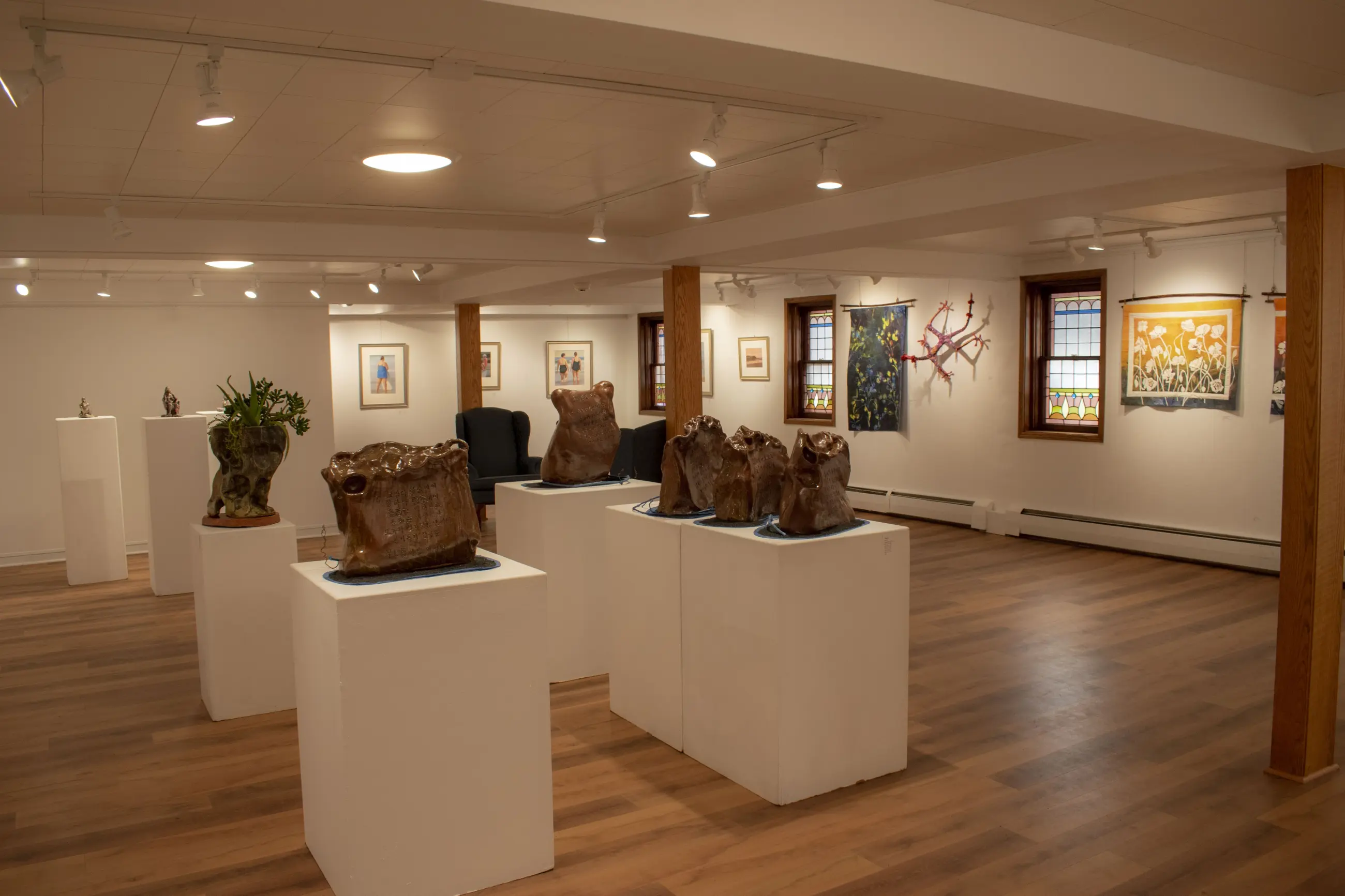 rock garden sculptures in art gallery